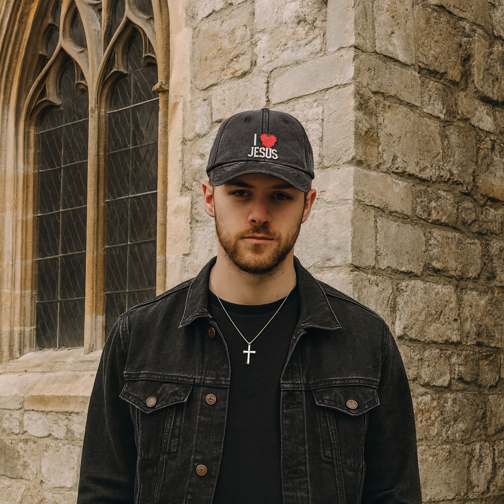 I Love Jesus Embroidered Cap, Christian Jesus Washed Cap, Religious Faith Based Hat For Men & Women, Christian Gifts LAFH20